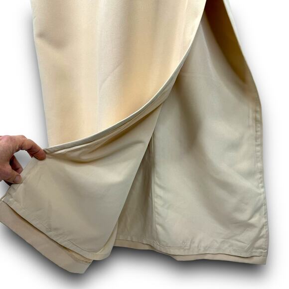 JS Collections Ashley Draped Column Gown Square Neck Special Event Champagne 4 - Picture 7 of 10